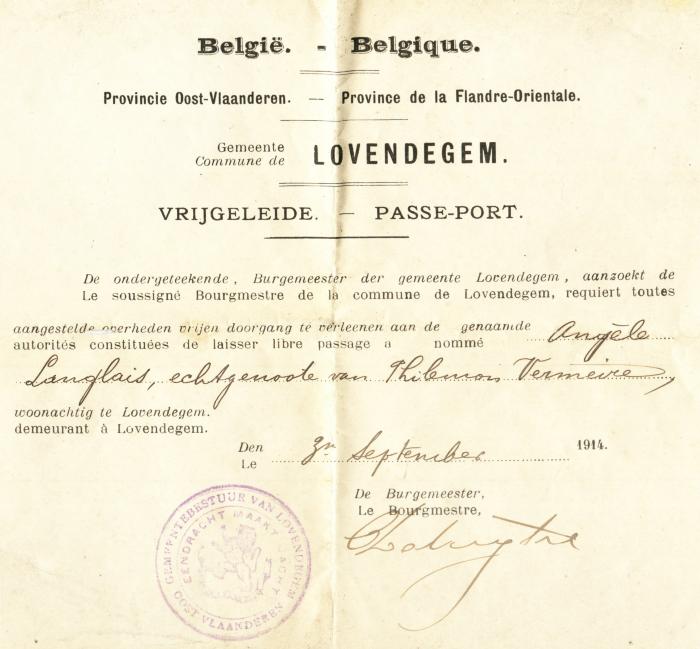 Vrijgeleide Philemon Vermeire