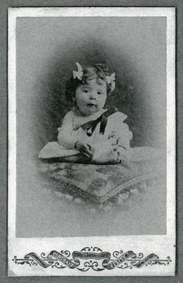 Babyfoto Mathilde-Marie Hooft, Knesselare, 1905