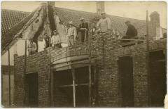 Huis in opbouw, Knesselare, ca. 1932