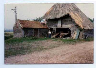 Schuur met rieten dak uit 1752, Assenede