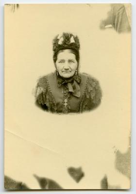 Portretfoto Lucie Bultinck, Knesselare, ca. 1900