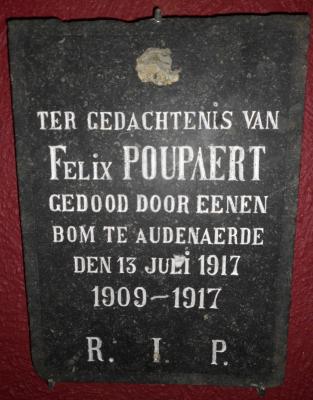Grafsteen oorlogsslachtoffertje WO I
