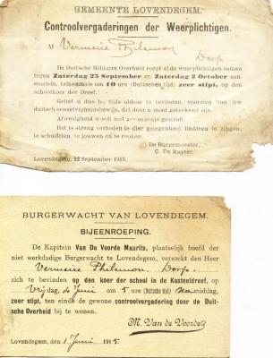 Weerplichtingen / Burgerwacht