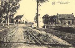 Postkaart oorlogsschade Holleken Assenede, ca. 1919