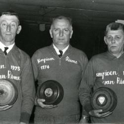 Kampioenen krulbol, Van De Rostijne Roman, Van Damme Prosper en Hollebosch Petrus, Rieme