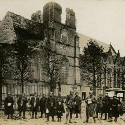 Bevrijders bij Sint-Corneliuskerk, Aalter, 1918