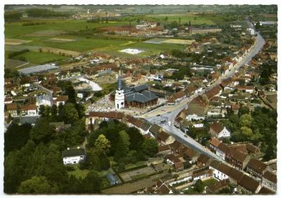 Luchtfoto centrum, Waarschoot