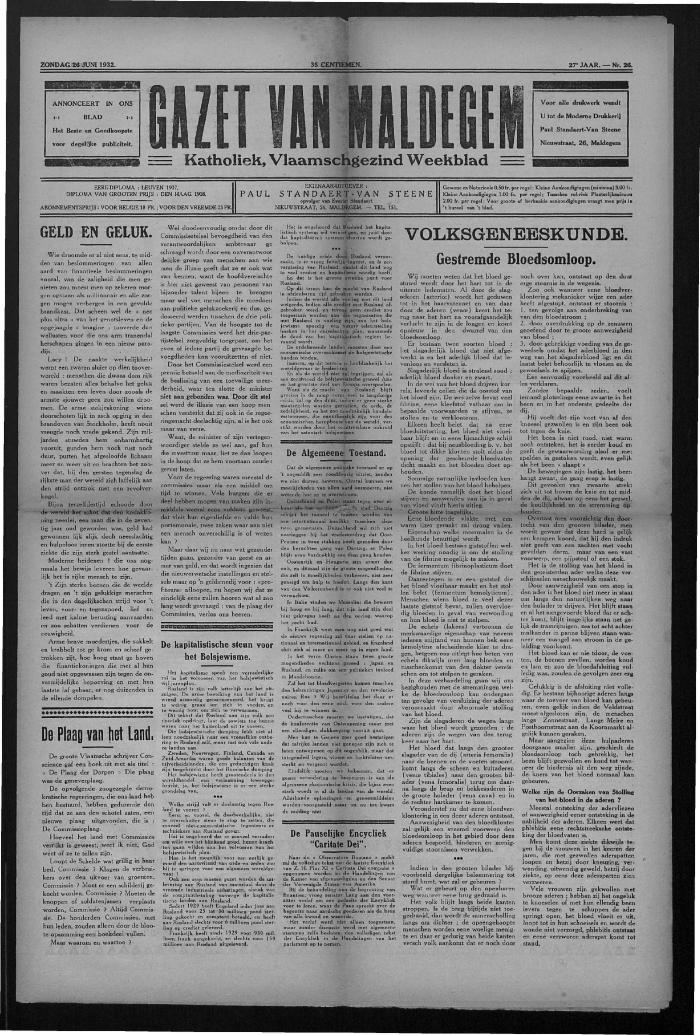 Gazet van Maldegem, 1932-06-26