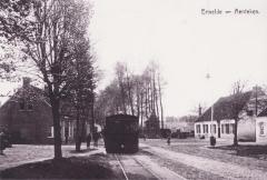 Postkaart dorpszicht Aardeken, Evergem