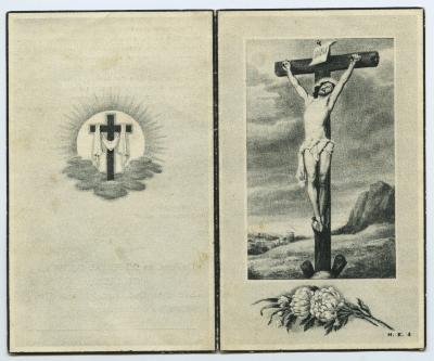 Bidprentje Frans De Puydt, Evergem, 1952