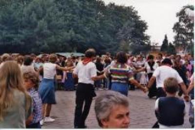 Volksdansen, Safarkesmarkt, Wachtebeke, ca. 1982