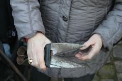 Maria Vereecken met schapenschaar