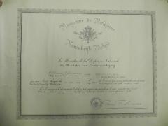 Brevet toekenning oorlogskruis, Waterland-Oudeman, 1924