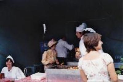 Sfeerbeeld, Safarkesmarkt, Wachtebeke, ca. 1982 