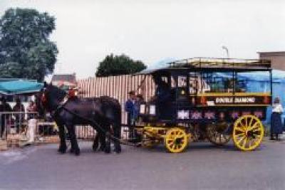 Paardentram, Safarkesmarkt, Wachtebeke, ca. 1982