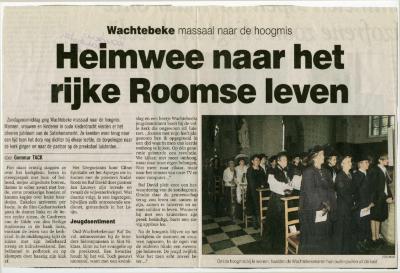 Krantenknipsel Safarkesmarkt, Wachtebeke, 2002