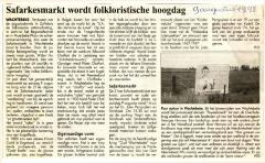 Krantenknipsel Safarkesmarkt, Wachtebeke, 1998