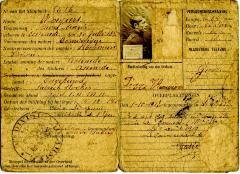 Militair paspoort, ca. 1914 - 1918