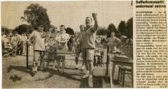 Krantenknipsel Safarkesmarkt, Wachtebeke, 1992