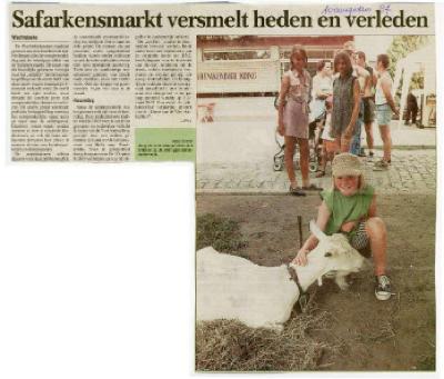 Krantenknipsel Safarkesmarkt, Wachtebeke, 1997