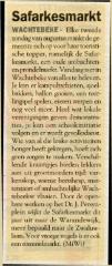 Krantenknipsel Safarkesmarkt, Wachtebeke, 2013