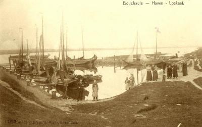 Postkaart Loskaai, Boekhoute, 1916