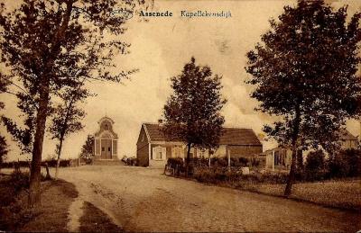 Postkaart Kapeldijk, Assenede, 1931