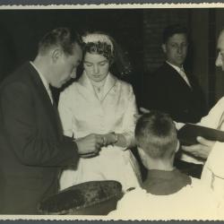 Huwelijk van Annie Vereecke en Michel Martens (I), 1957