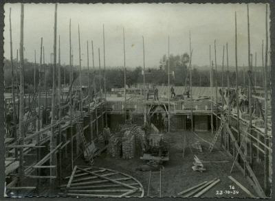 Bouw van de eerste parochiekerk van Rieme, 1934