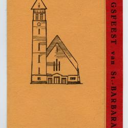Programmaboekje wijdingsfeest Sint-Barbarakerk Rieme, 1963