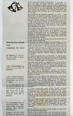 Programmaboekje klokkenwijding Sint-Barbarakerk Rieme, 1964