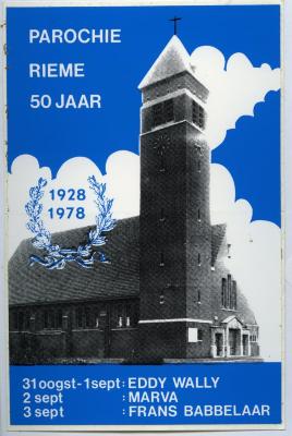 Programmaboekje 50jarig bestaan parochie van Rieme (I), 1978