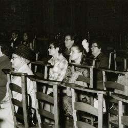 Huwelijk Heye-Genbrugge in de kerk van Rieme (IV), 1970