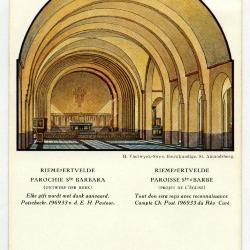 Ontwerp voor interieur van de tweede parochiekerk van Rieme