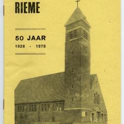 Programmaboekje 50jarig bestaan parochie van Rieme(II), 1978