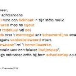 Gedicht met 14 Meetjeslandse dialectwoorden