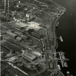 Luchtfoto Kuhlmannsite, eind jaren 1970