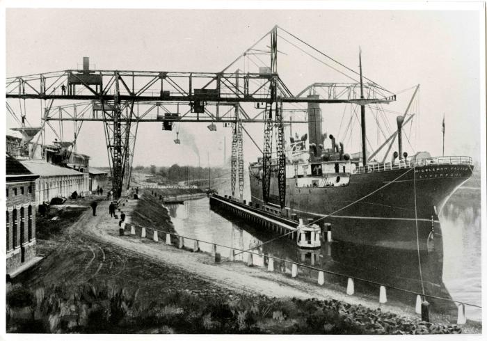 Boot aanlegkade Kuhlmannsite, 1950-1960