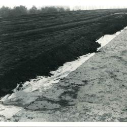 Experiment ophoging weg met fosforzuurgips, Zelzate, 1977