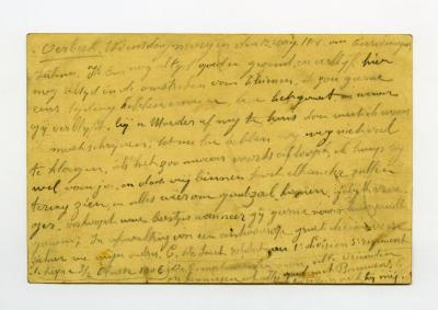 Postkaart Kamiel De Smet (Tienen), Sleidinge, 1914