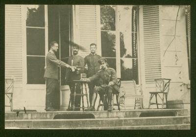 Ingekwartierde officieren, Lembeke, 1914-1918