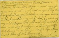 Postkaart Kamiel De Smet aan zijn vrouw (Tienen), Sleidinge, 1914