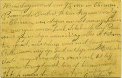 Postkaart Kamiel De Smet aan zijn ouders (Tienen), Sleidinge, 1914