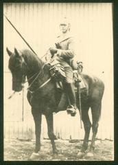Duitse lansier te paard, Kaprijke, 1914-1918