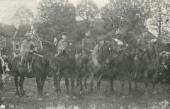 Soldaten te paard, Kaprijke, 1914-1918
