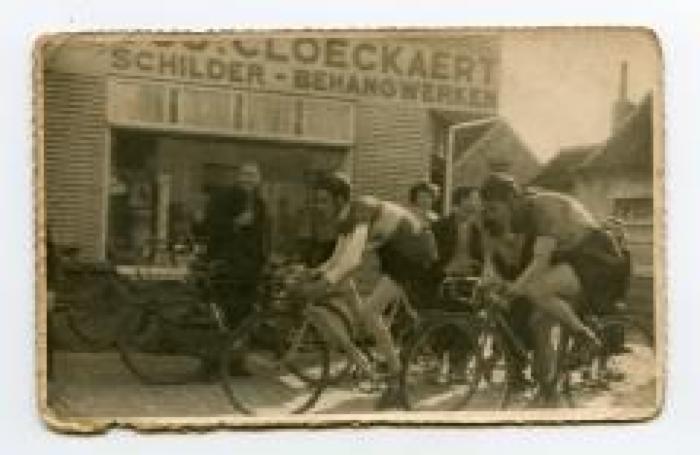 Kermiskoers in Wachtebeke, ca. 1949
