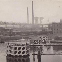 Fotokaart Fours à Cokes, Zelzate, 1912-1935