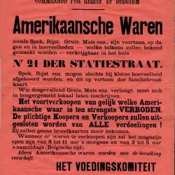 Amerikaanse Waren in Eeklo, 1915