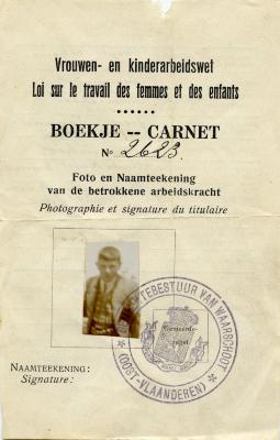 Werktoelating voor kinderen (Alfons Heyde), Waarschoot, 1930