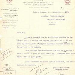 Brief goederenwagons, Kuhlmann, Zelzate, 1933